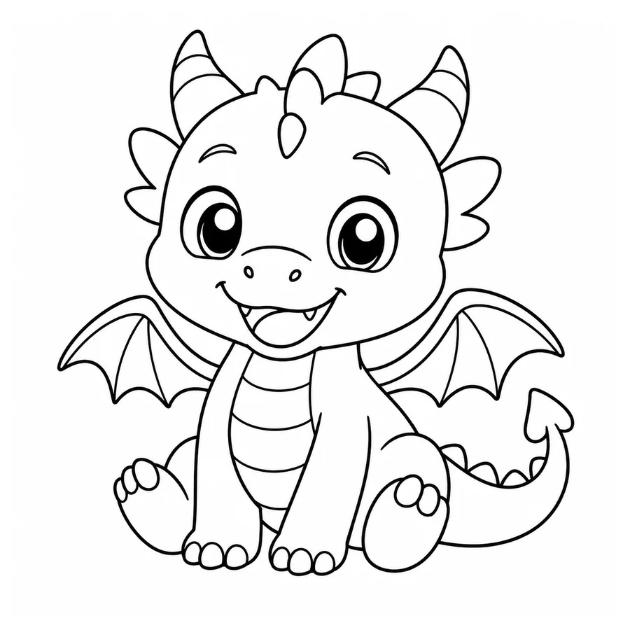 Dragon coloring pages