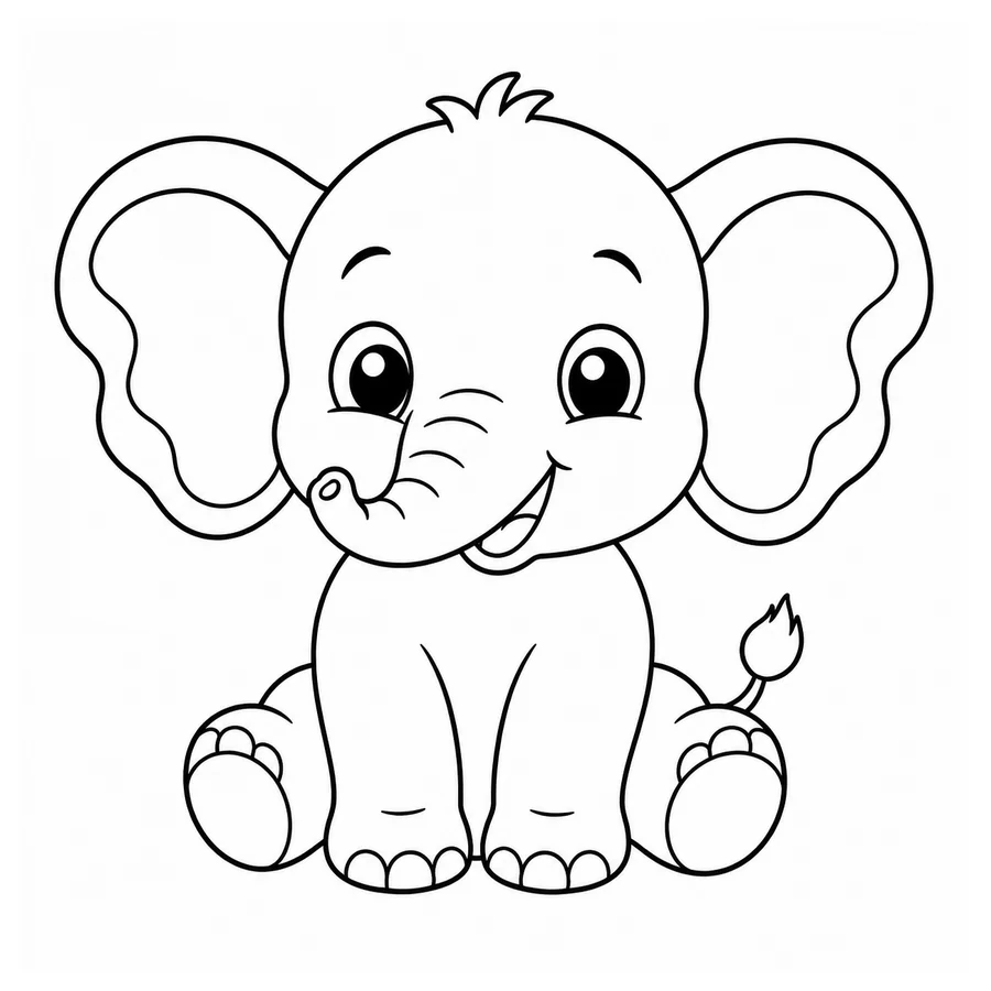 Elephant coloring pages