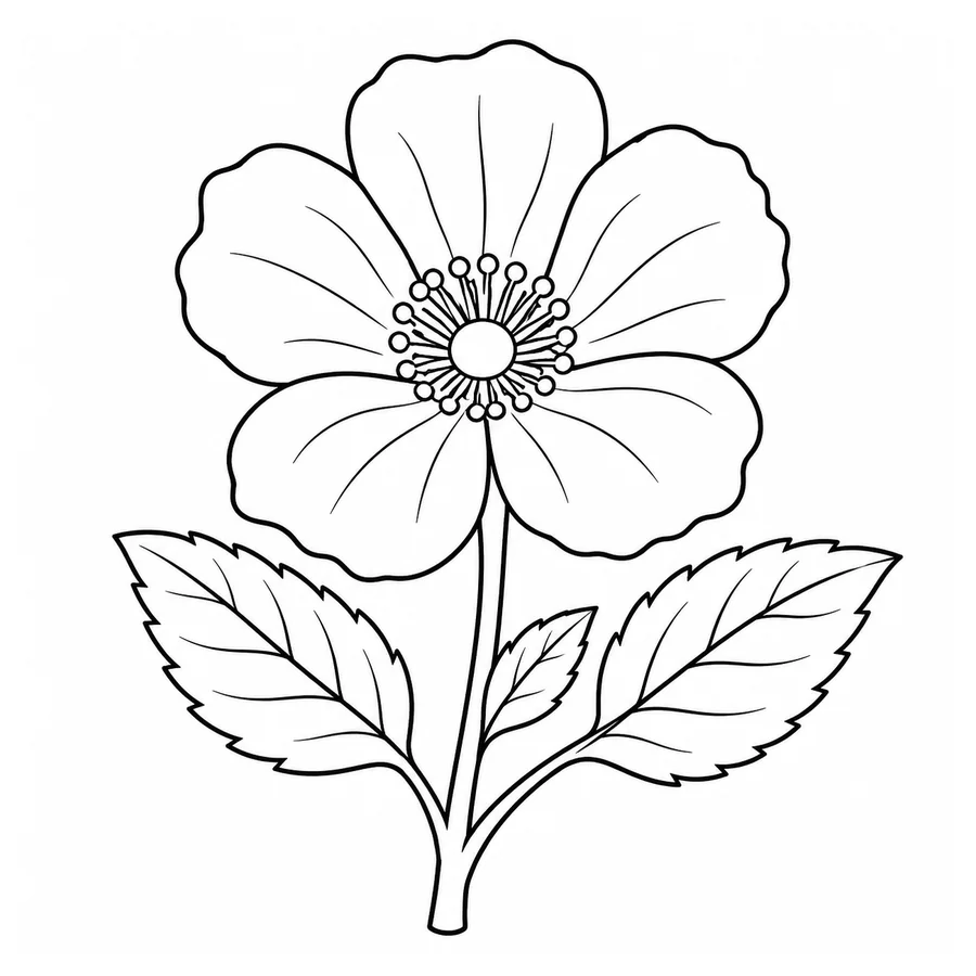 Flower coloring pages