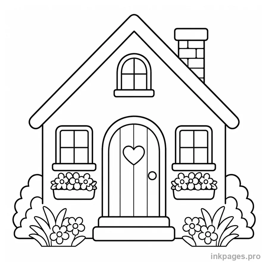 House coloring pages