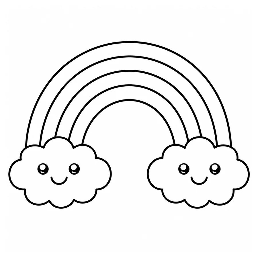 Rainbow coloring pages