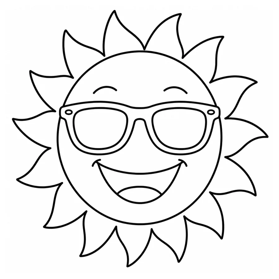 Summer coloring pages